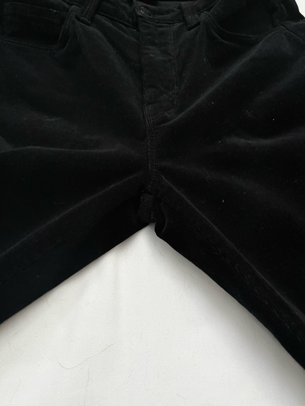 L'AGENCE Marguerite High Rise Skinny Velvet Noir Black Jeans 27 - Picture 9 of 15